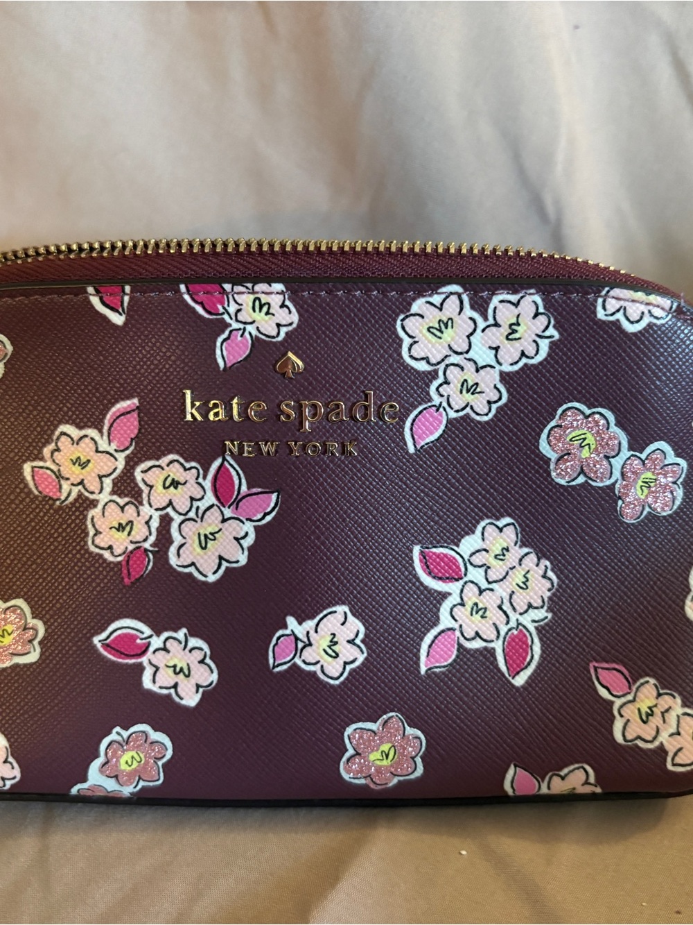 Kate Spade Small Floral Zip Pouch